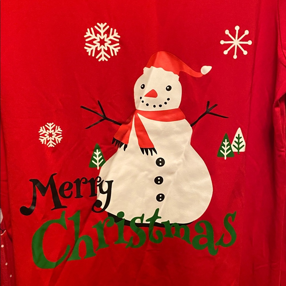Festive Snowman Women’s Pajama Set…size S - Picture 3 of 5